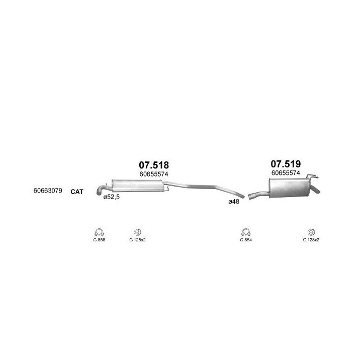 Išmetimo sistema POLMO POLMO99268