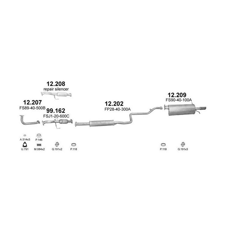Išmetimo sistema POLMO POLMO99270