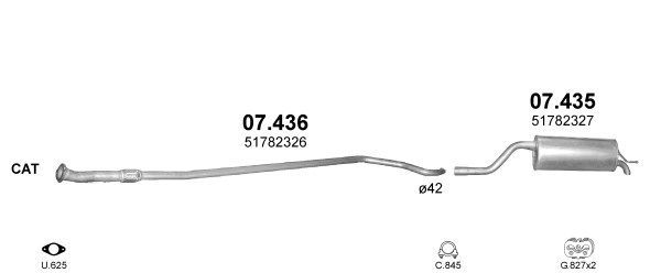 Išmetimo sistema POLMO POLMO99358