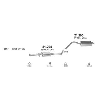 Išmetimo sistema POLMO POLMO99367