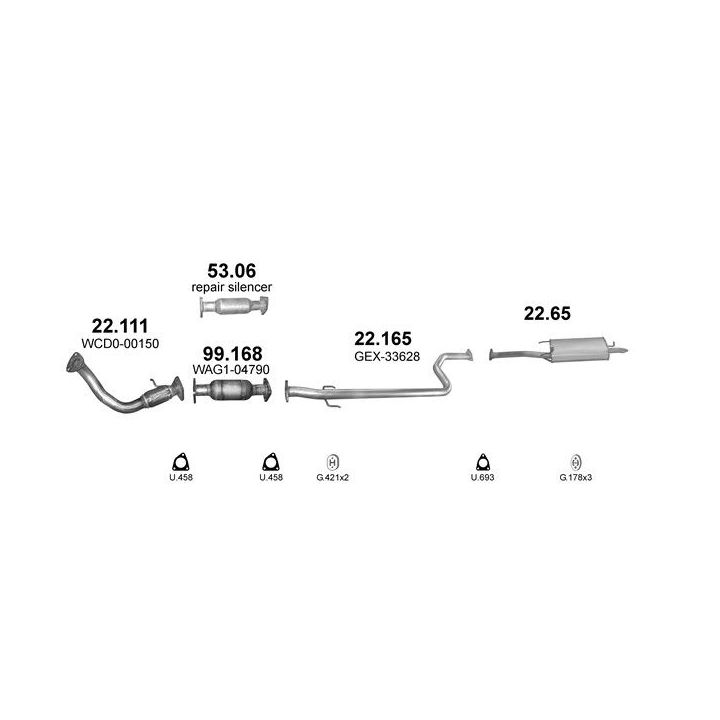 Išmetimo sistema POLMO POLMO99431