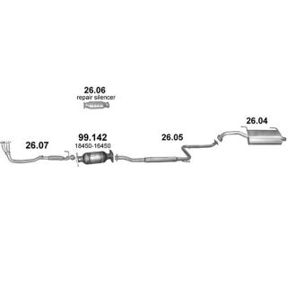 Išmetimo sistema POLMO POLMO99445