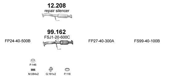 Išmetimo sistema POLMO POLMO99498
