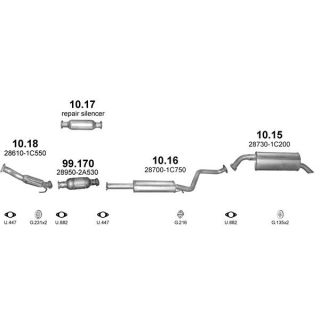 Išmetimo sistema POLMO POLMO99524