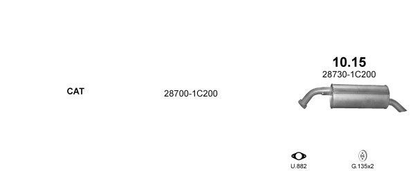 Išmetimo sistema POLMO POLMO99525