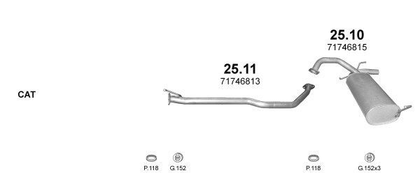 Išmetimo sistema POLMO POLMO99535