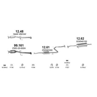 Išmetimo sistema POLMO POLMO99543