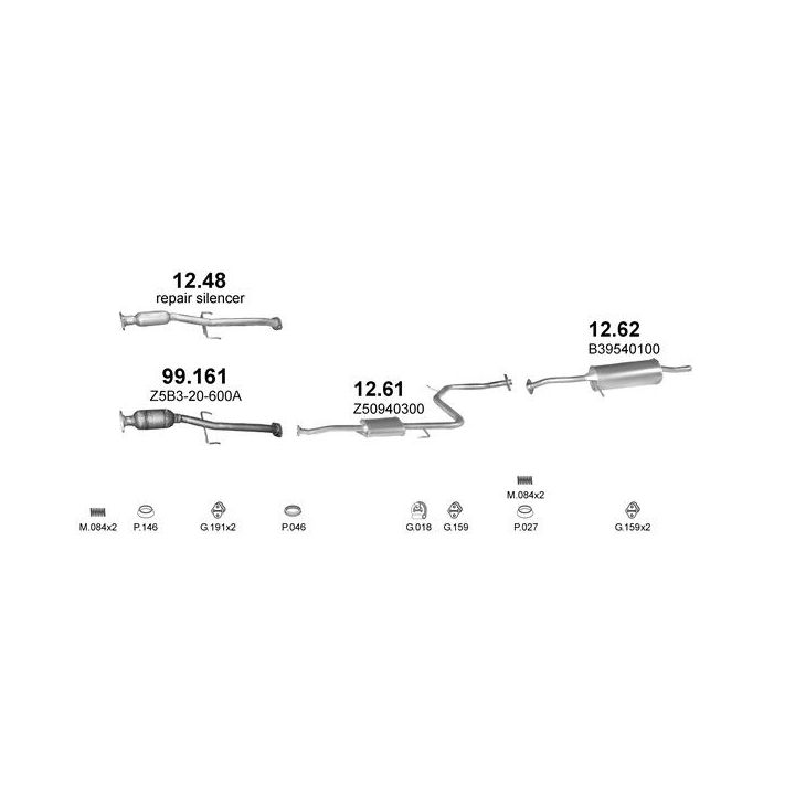 Išmetimo sistema POLMO POLMO99543