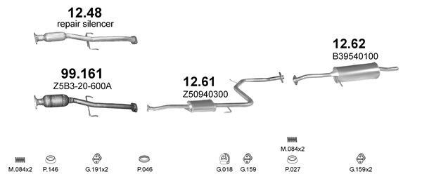 Išmetimo sistema POLMO POLMO99543