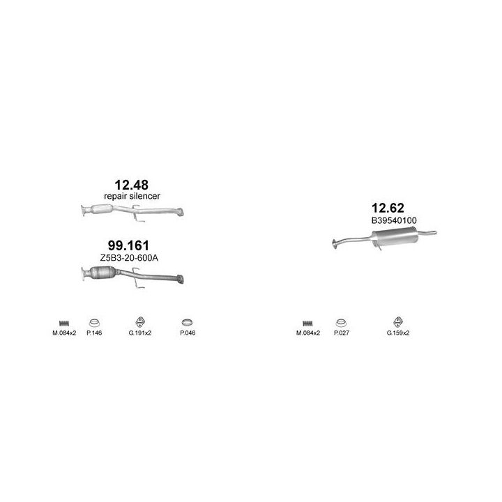 Išmetimo sistema POLMO POLMO99545