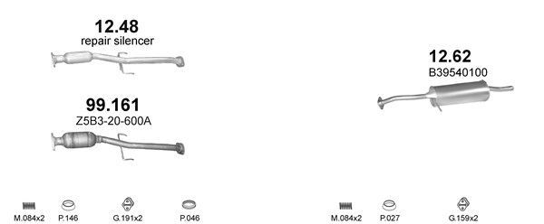 Išmetimo sistema POLMO POLMO99545