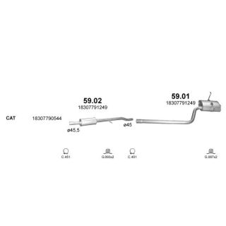 Išmetimo sistema POLMO POLMO99561