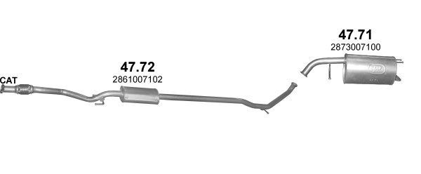 Išmetimo sistema POLMO POLMO99591