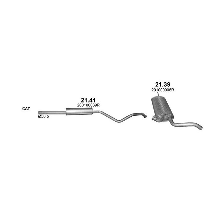 Išmetimo sistema POLMO POLMO99605
