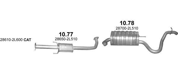 Išmetimo sistema POLMO POLMO99626