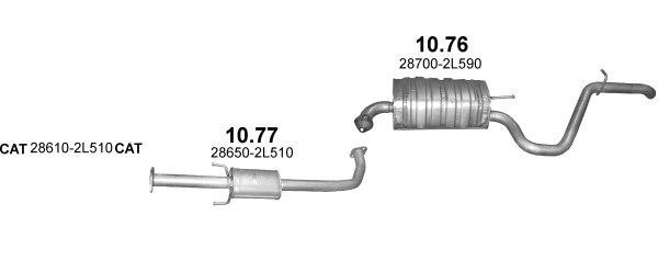 Išmetimo sistema POLMO POLMO99627