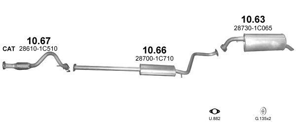 Išmetimo sistema POLMO POLMO99630