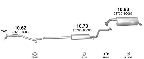 Išmetimo sistema POLMO POLMO99631