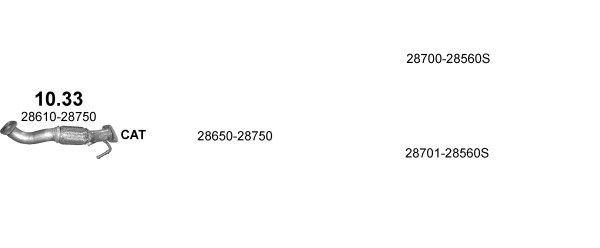 Išmetimo sistema POLMO POLMO99632