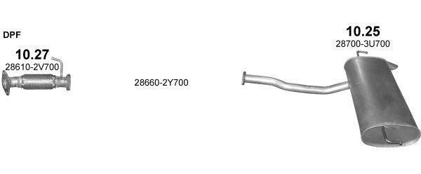 Išmetimo sistema POLMO POLMO99633