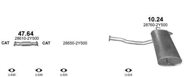 Išmetimo sistema POLMO POLMO99634