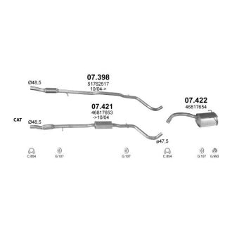 Išmetimo sistema POLMO POLMO99643