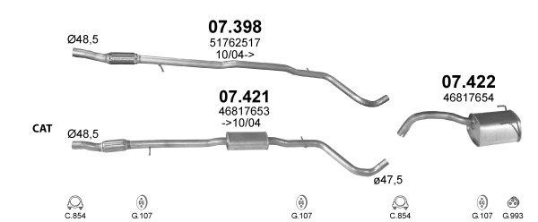 Išmetimo sistema POLMO POLMO99643