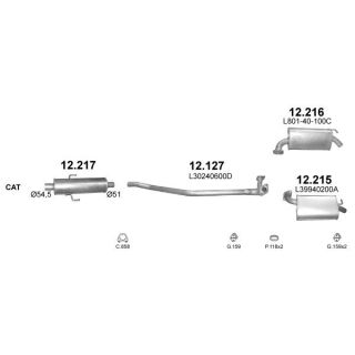 Išmetimo sistema POLMO POLMO99680