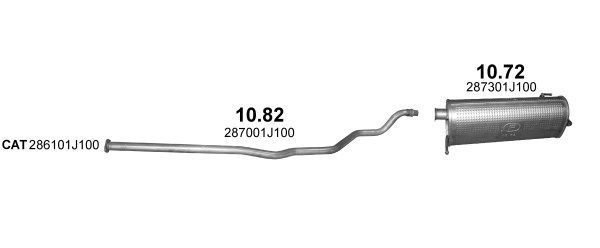 Išmetimo sistema POLMO POLMO99689