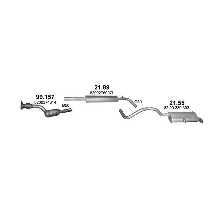 Išmetimo sistema POLMO POLMO99697