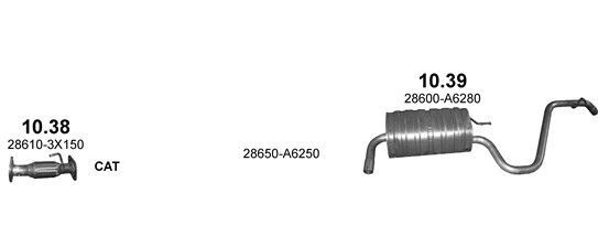 Išmetimo sistema POLMO POLMO99943