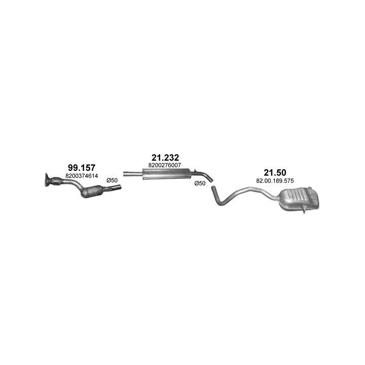 Išmetimo sistema POLMO POLMO99948