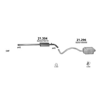 Išmetimo sistema POLMO POLMO99952