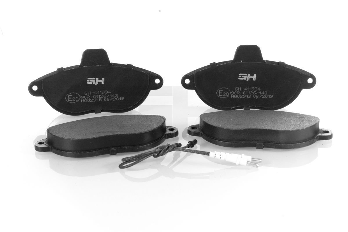 Stabdžių trinkelių rinkinys, diskinis stabdys GH GH-411934