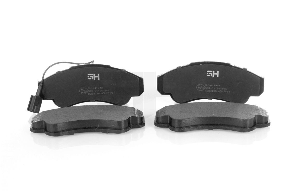 Stabdžių trinkelių rinkinys, diskinis stabdys GH GH-411948