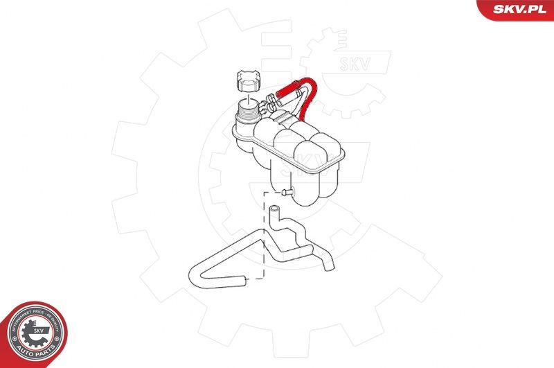 Radiatoriaus žarna ESEN SKV 43SKV727