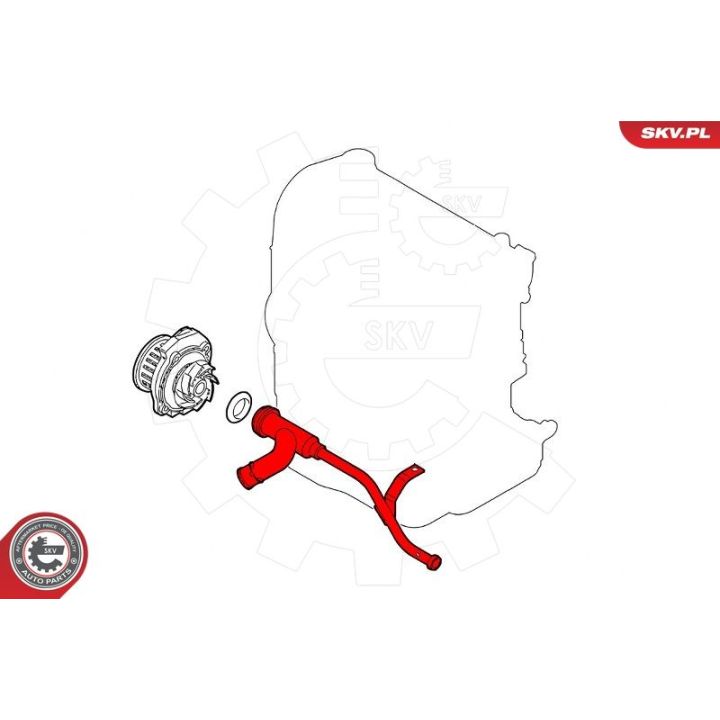 Aušinimo skysčio vamzdis ESEN SKV 43SKV757