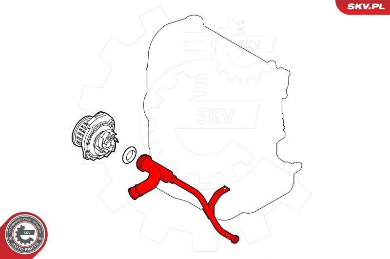 Aušinimo skysčio vamzdis ESEN SKV 43SKV757