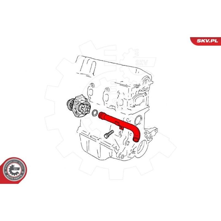 Aušinimo skysčio vamzdis ESEN SKV 43SKV787