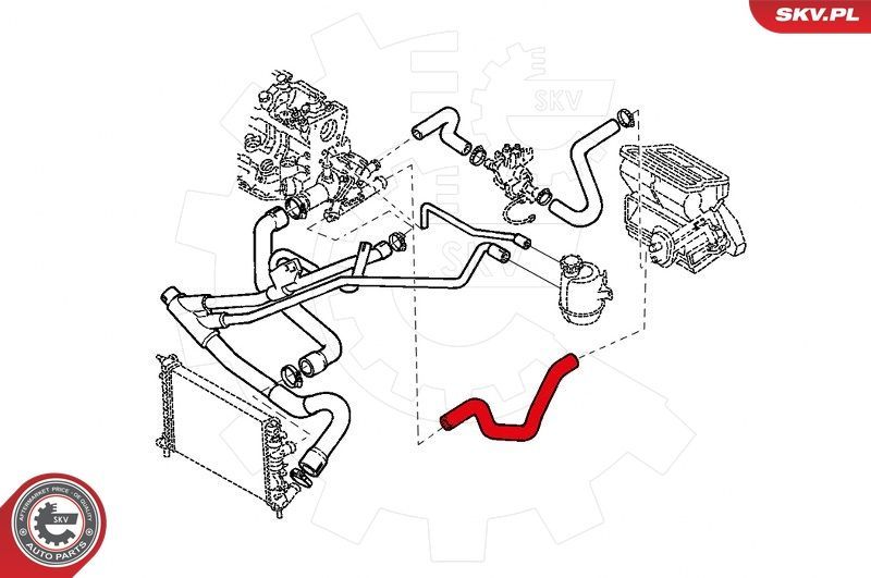 žarna, šilumokaitis (šildymas) ESEN SKV 43SKV801