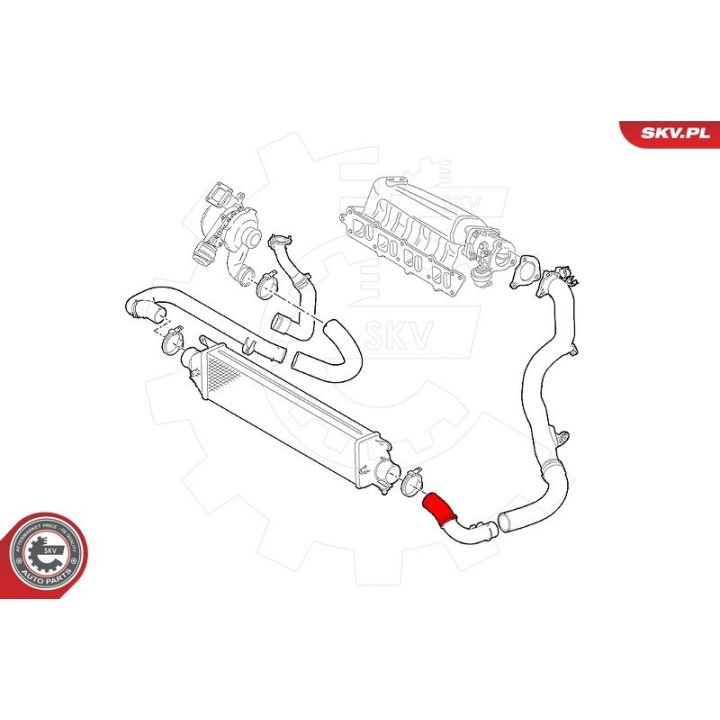 Kompresoriaus padavimo žarna ESEN SKV 24SKV557