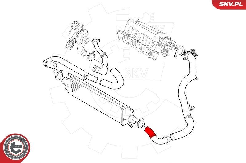 Kompresoriaus padavimo žarna ESEN SKV 24SKV557