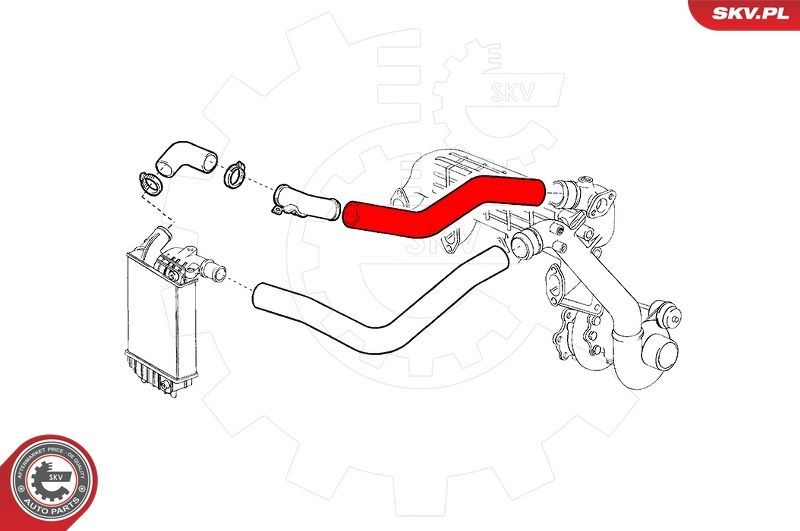 Kompresoriaus padavimo žarna ESEN SKV 24SKV567