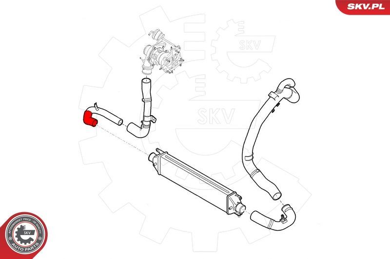 Kompresoriaus padavimo žarna ESEN SKV 24SKV582