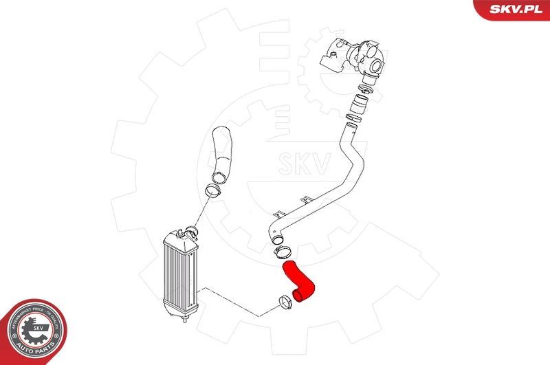Kompresoriaus padavimo žarna ESEN SKV 24SKV588