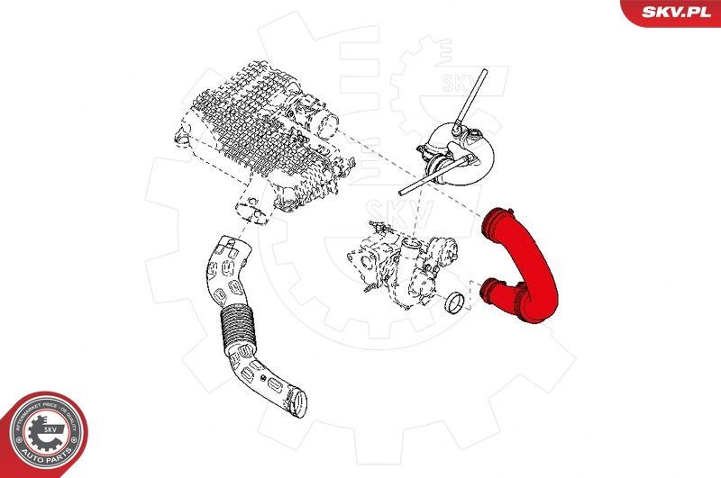 Kompresoriaus padavimo žarna ESEN SKV 24SKV729