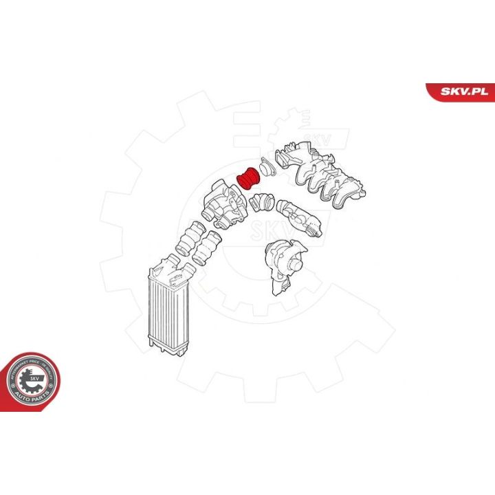 Kompresoriaus padavimo žarna ESEN SKV 24SKV788
