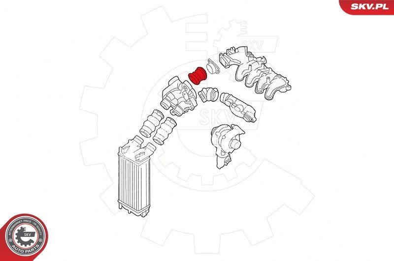 Kompresoriaus padavimo žarna ESEN SKV 24SKV788