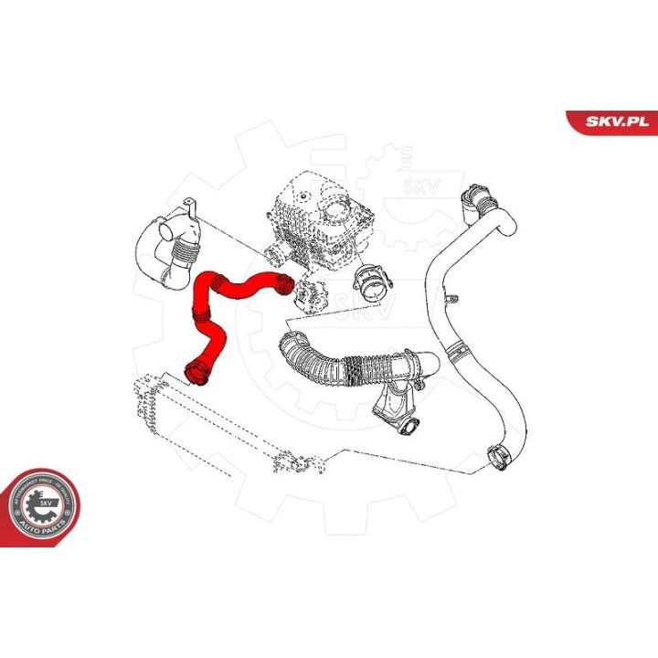 Kompresoriaus padavimo žarna ESEN SKV 24SKV809