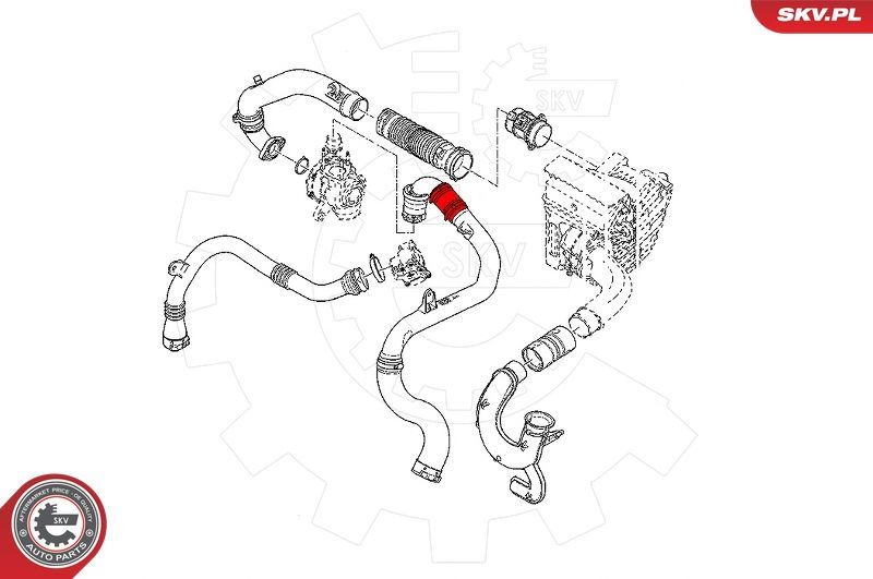 Kompresoriaus padavimo žarna ESEN SKV 24SKV811